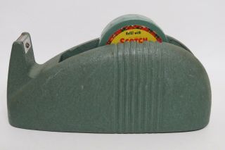 Vintage Antique Heavy Cast Iron Scotch Whale Tail Tape Dispenser Industrial 2