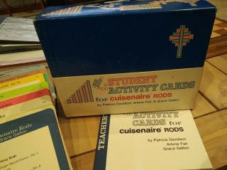 Vintage Education Cuisenaire Rod Student Activity Cards,  Ideal For Homeschooling