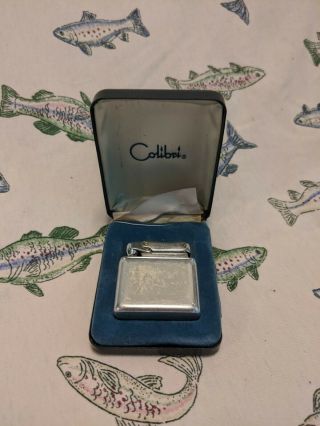 Vintage Colibri Lighter With Case Made In West Germany