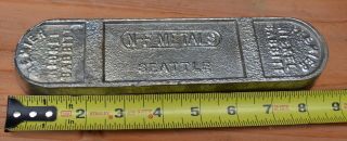 Vintage? Premier Nickel Babbitt Ingot Bar N - F Metals Seattle 3 Pounds 14 Oz 3
