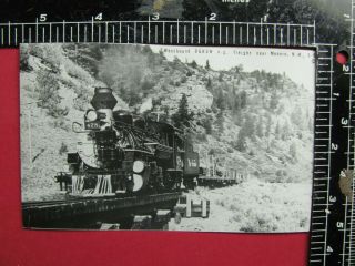 Rppc Photo Denver & Rio Grande Western Railroad Locomotive 478 Moneno Mexico