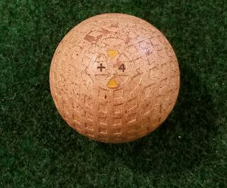 Antique Collectible ",  4 " Mesh Golf Ball By The Canada Golf Ball Co.  - 1920 