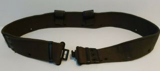 British Army Military Webbing Belt Vintage Gear Olive Drab