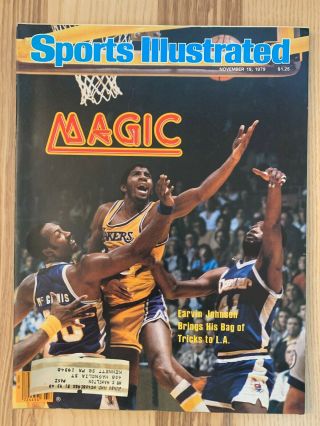 November 19 1979 Magic Johnson Los Angeles Lakers Basketball Sports Illustrated
