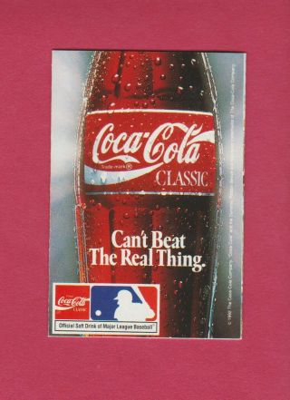 1992 Baltimore Orioles Major League Baseball Schedule Coca - Cola 2