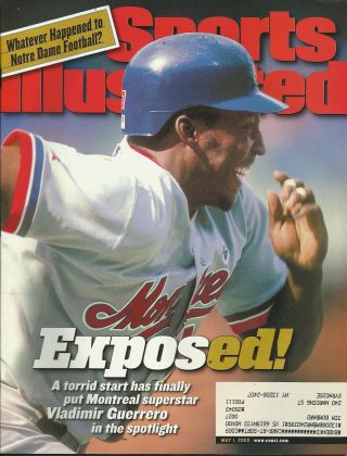 Montreal Expos Vladimir Guerrero 2000 Sports Illustrated 9x All Star 449 Hr 