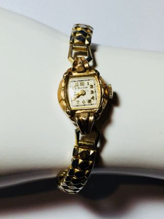 Antique Bulova 6b0 Ladies Wrist Watch 17 Jewels Swiss Made Steampunk