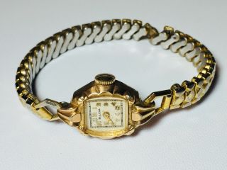 Antique Bulova 6B0 Ladies Wrist Watch 17 Jewels Swiss Made Steampunk 2