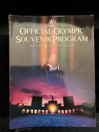 1984 Official Olympic Souvenir Program Games Of The Xxiii Olympiad Los Angeles