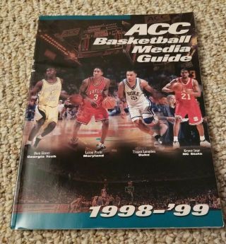 1998 - 1999 Atlantic Coast Conference Basketball Media Guide Acc
