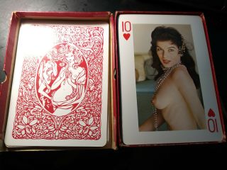 Vintage Nude Risqué Pin Up Girls Large Playing Cards Full Deck