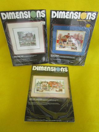 3 Dimensions Counted Cross Stitch Kits Wysocki Marblehead Cape Cod Antique Shops