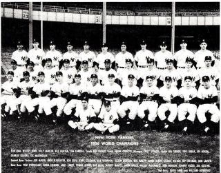 York Yankees 1956 Team Photo 8x10 World Series Champs Mantle Yogi Berra Ford