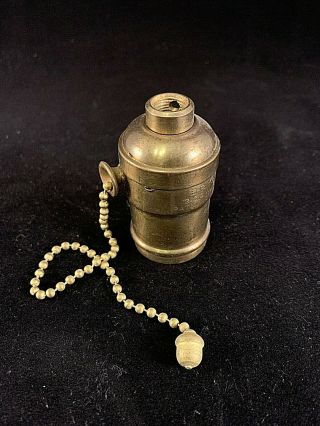 Antique Bryant Pull Chain Socket With Acorn Pull