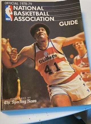 The Sporting News 1978 - 79 Nba Basketball Guide Wes Unseld Washington Bullets