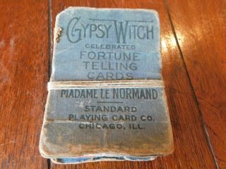 Vintage,  " Gypsy Witch " Fortune Telling Cards,  Madame Lenormand Chicago,  Il