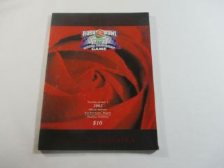 Miami Vs Nebraska January 3 2002 Rose Bowl National Championship Game Program