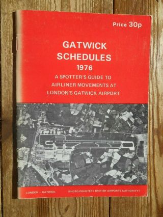 Gatwick Schedule 1976 - Spotter 
