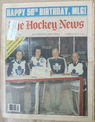 Maple Leaf Gardens - 50th Anniversary - The Hockey News - November 20,  1981