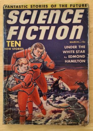 Science Fiction (1939) Vol 1 No 1,  Blue Ribbon Magazines,  Vintage Pulp Scifi Us
