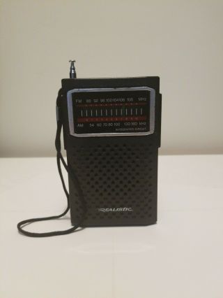 Realistic Am/fm Radio Model: 12 - 634 A Originally By Radio Shack Vintage
