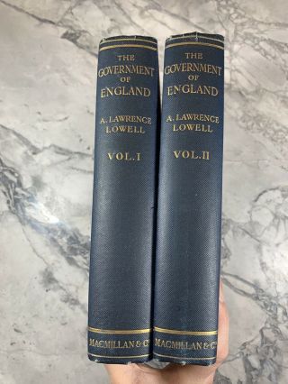 1908 Antique History Books " The Government Of England "