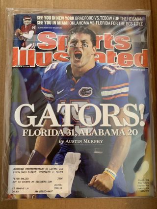 Tim Tebow Sports Illustrated December 15 2008 Florida Gators Protective Sleeve