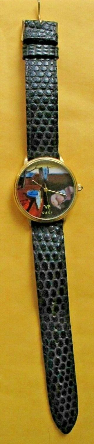 Salvador Dali Vintage Vp Lizard Wristwatch Watch Persistence Of Memory Antique