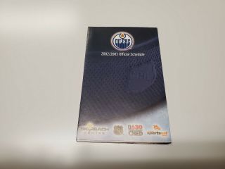 Rs20 Edmonton Oilers 2002/03 Nhl Hockey Pocket Schedule - Ford
