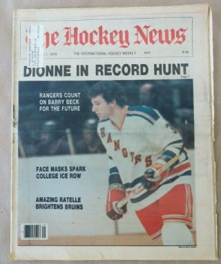Barry Beck - York Rangers - The Hockey News - December 7,  1979