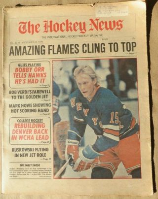 Anders Hedberg - York Rangers - The Hockey News - November 24,  1978