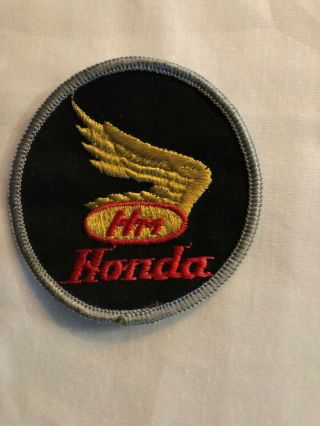 Vintage Honda Gold Wing Racing Motorcycle Dealer Uniform Hat Patch