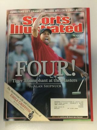 Si: Sports Illustrated April 18,  2005 Tiger Woods,  Masters