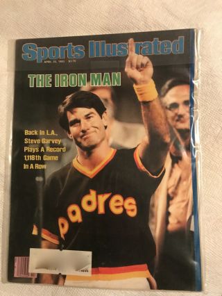 Sports Illustrated 1983 Steve Garvey San Diego Padres Mlb Baseball