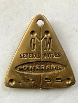 Vintage Gm General Motors Powerama 1955 Abricast Advertising Promotional Fob