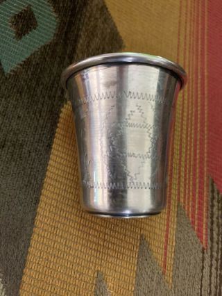 Antique Vintage Kiddush Cup Sterling Silver Marked Star Of David