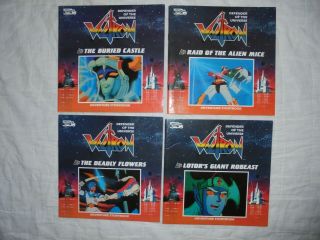 Vintage Complete Set Of 4 Voltron Books - 1980 