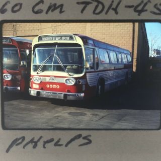 Vintage Mbta Kodachrome Slide 1977 35mm Old Bus Boston Transit Slide