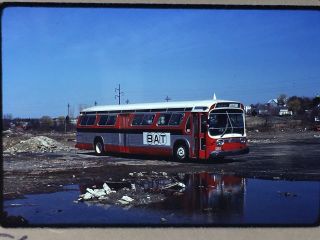 Vintage Kodachrome 35mm Slide Old Bus Boston Transit Brockton Area Tr 1977 Bat