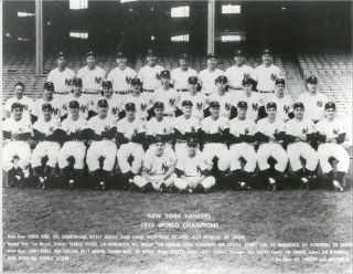 York Yankees 1952 Team Photo 8x10 World Series Champs Mickey Mantle Yogi B