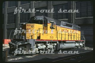 Slide - Union Pacific Up 3121 At Cheyenne Wy Jan 1977
