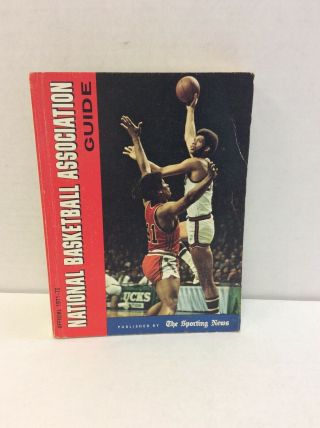 1971 - 1972 The Sporting News Official Nba Basketball Guide