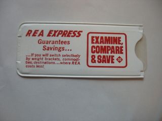 Vtg Railway Express Agency Rea Advertising Pocket Magnifier Collectible