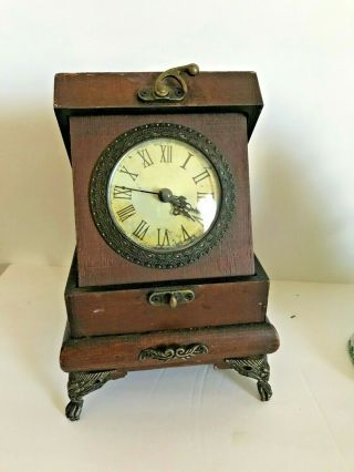 Antique Vintage Clock/jewlery Box Appx.  1920 
