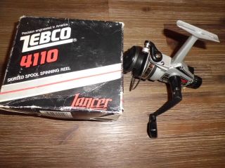 Nos Vintage Zebco Lancer 4110 Spinning Reel W/ Box
