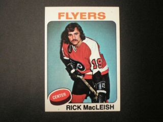 1975 - 76 Topps Nhl Flyers Rick Macleish Card 20
