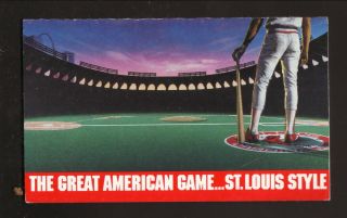 St Louis Cardinals - - 1989 Pocket Schedule - - Budweiser