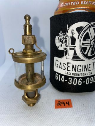 Michigan Lubricator 121 Brass Oiler Hit Miss Gas Engine Steampunk Antique