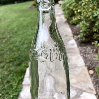 Early Antique Light Aqua Straight Side Coke Bottle Coca - Cola Baltimore MD 1910s 2