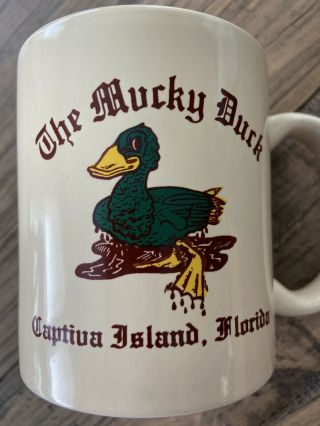 The Mucky Duck Coffee Mug Tea Cup Vintage Captiva Island Florida Unbranded Euc
